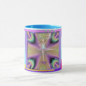 Ballerina met Colorful Geometric Background Mok (Midden)