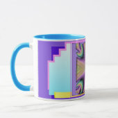 Ballerina met Colorful Geometric Background Mok (Links)