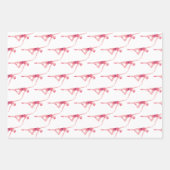 Ballerina met naam personalisatie inpakpapier vel (Voorkant 2)