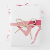 Ballerina met naam personalisatie inpakpapier vel (In situ)