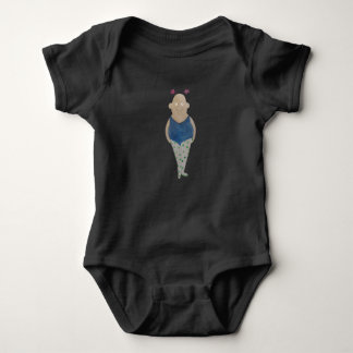 Ballerina met roze sterren romper