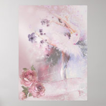 Ballerina met Rozen en Violet