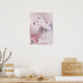 Ballerina met Rozen en Violet Poster (Keuken)