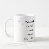  Ballerina met Schattigee Tutu Quote Koffiemok (Links)
