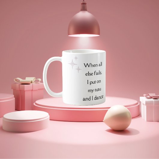  Ballerina met Schattigee Tutu Quote Koffiemok