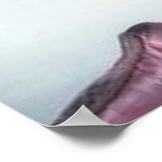 Ballerina met ventilator poster (Hoek)