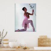 Ballerina met ventilator poster (Keuken)
