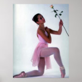 Ballerina met ventilator poster (Voorkant)