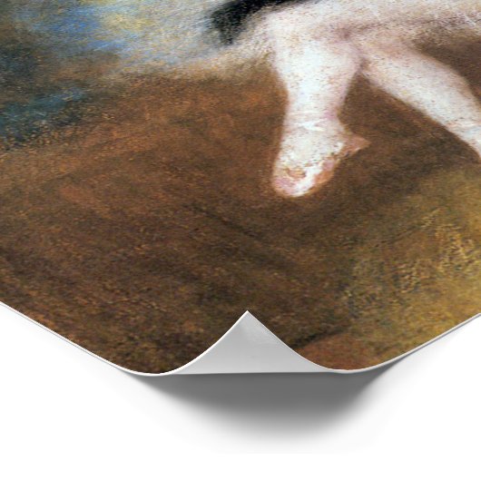 Ballerina met zwarte kat, Pierre Carrier-Belleuse Poster (Hoek)