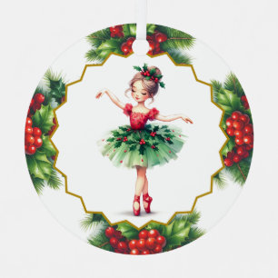 Ballerina Metaalornament Metalen Ornament