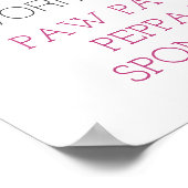 Ballerina Milestone Schattige meisje danseres Poster (Hoek)