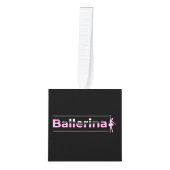 Ballerina - Minimale kunstkunst met ballet-dansere Decoratie (Voorkant)