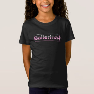 Ballerina - Minimale kunstkunst met ballet-dansere T-shirt
