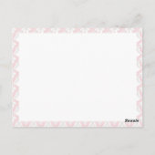 Ballerina Monogram Grandmillennial Baby shower Briefkaart (Achterkant)