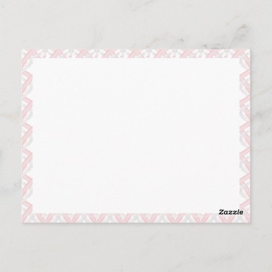 Ballerina Monogram Grandmillennial Baby shower Briefkaart (Achterkant)