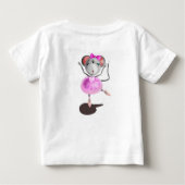 Ballerina Mouse Baby T-Shirt (Achterkant)