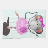 Ballerina Mouse Kitchen Towel Ballet Dancer - Fun Theedoek (Horizontaal)
