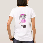Ballerina Mouse T-Shirt Happy Ballet Dancer (Achterkant)