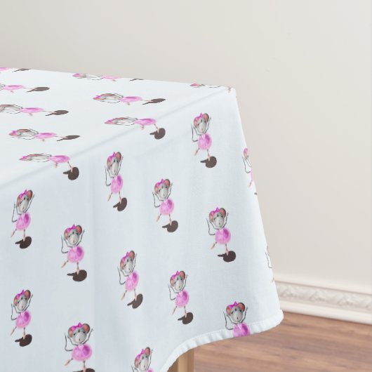 Ballerina Mouse Tablecloth Ballet Dance Tafelkleed (Voorbeeld)