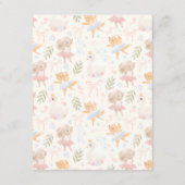 Ballerina Mouse Tutu Opgewonden advies en wensen Informatiekaartje (Achterkant)