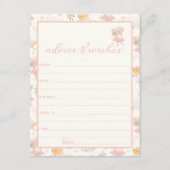 Ballerina Mouse Tutu Opgewonden advies en wensen Informatiekaartje (Voorkant)