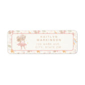 Ballerina Mouse Tutu Opgewonden Baby shower Etiket (Voorkant)