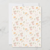 Ballerina Mouse Tutu Opgewonden Baby shower Kaart (Achterkant)