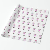 Ballerina Mouse Wrapping Papier Happy Ballet Dance (Uitgerold)