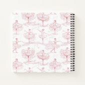 Ballerina Moves Patroon Roze ID738 Notitieboek (Achterkant)