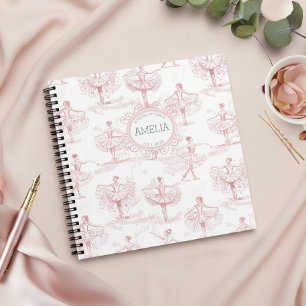 Ballerina Moves Patroon Roze ID738 Notitieboek