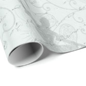 Ballerina Moves Pattern Mint ID738 Cadeaupapier (Rol Hoek)