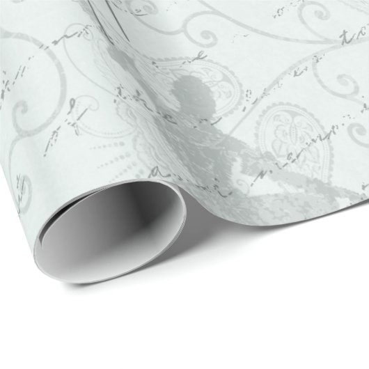 Ballerina Moves Pattern Mint ID738 Cadeaupapier (Rol Hoek)