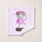 Ballerina Muis Badhanddoeken Bad Handdoek (Wasdoekje)