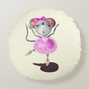 Ballerina Muis Ronde Kussen