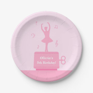 Ballerina Music Box Girl Birthday Party Supply Papieren Bordje