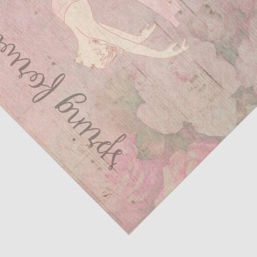 Ballerina Musical Spring Forward Decoupage Tissuepapier (Detail)