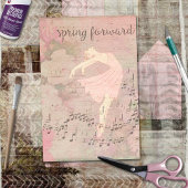 Ballerina Musical Spring Forward Decoupage Tissuepapier