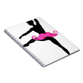 Ballerina Mustache Notitieboek (Rechterzijde)