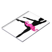 Ballerina Mustache Notitieboek (Linkerzijde)