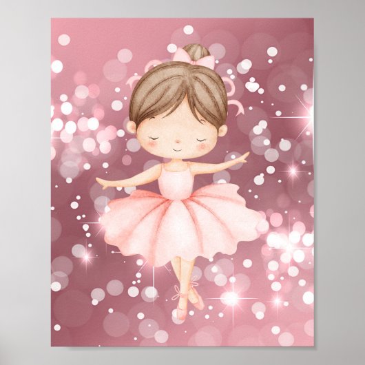 Ballerina Muurkunst Poster (Voorkant)
