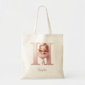 Ballerina Naam Tote Bag (Voorkant)