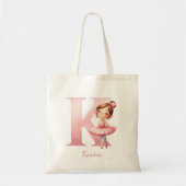 Ballerina Naam Tote Bag (Voorkant)