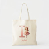 Ballerina Naam Tote Bag (Voorkant)