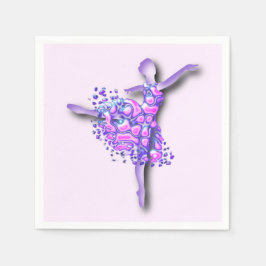 Ballerina Napkins Balletdanseres Vrouw Servet