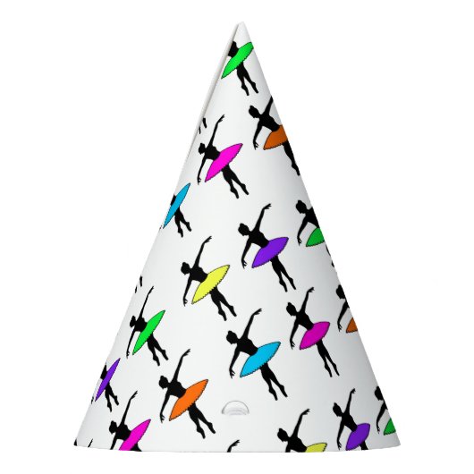 Ballerina Neon Ballet Dancers Dance Class Feesthoedjes (Links)