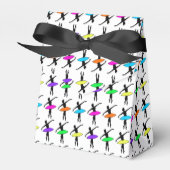 Ballerina Neon Ballet Dansers Dans Verjaardagsfees Bedankdoosjes (Voorkant Zijde)