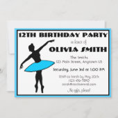 Ballerina Neon Ballet Dansers Dans Verjaardagsfees Kaart (Voorkant)