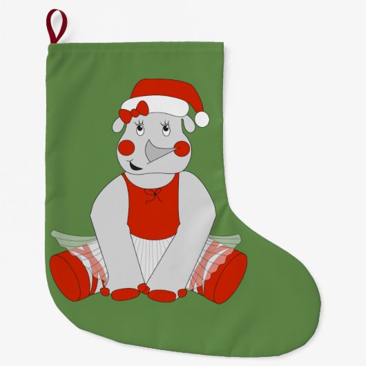 Ballerina Neushoorn - Kerstspecial Grote Kerstsok (Voorkant)