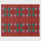 Ballerina New Year Matte Wrapping Paper Cadeaupapier (Vlak)