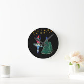 Ballerina Nieuwjaar Rond (Medium) Wandklok (Huis)